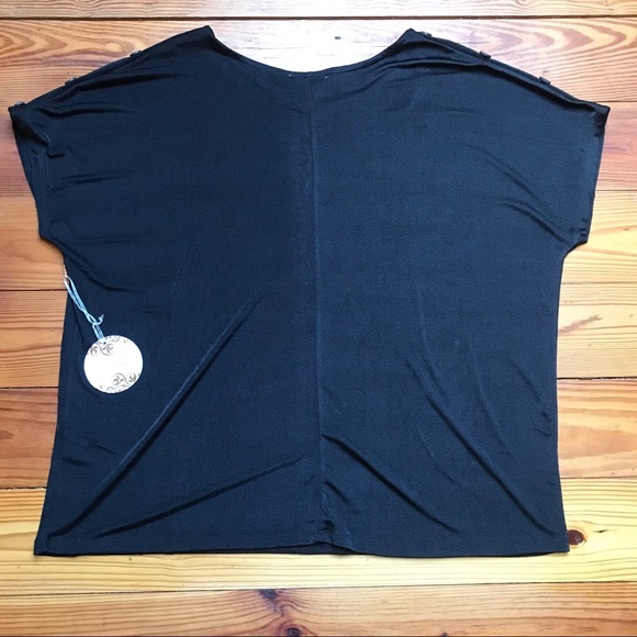 Misia Curvy Black Top, NWT, 1X - Picture 11 of 13